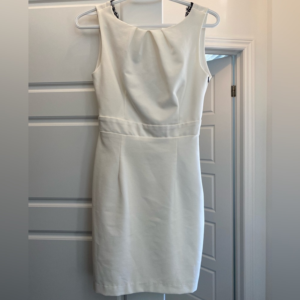 White mini dress